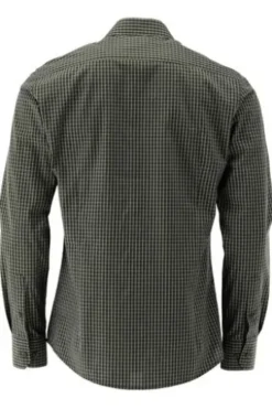 OS TRACHTEN Jagd Hemd trachtengrün kariert Slim Fit