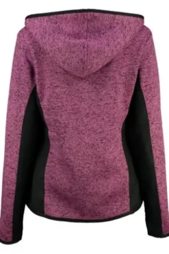 OS TRACHTEN Strickfleece-Jacke himbeere