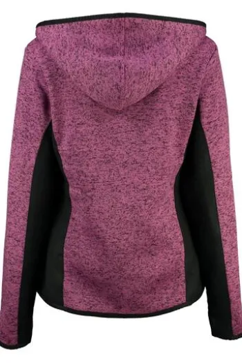 OS TRACHTEN Strickfleece-Jacke himbeere