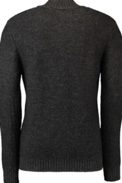 OS TRACHTEN Strickjacke anthrazit Zopfmuster