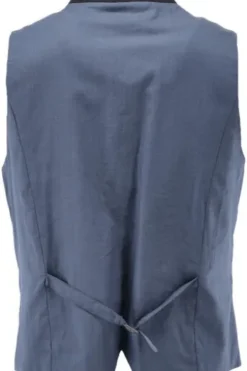 OS TRACHTEN Weste blau gemustert Slim Fit