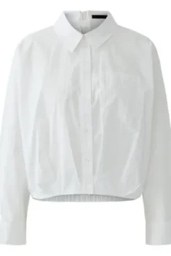 OUI Bluse white Langarm