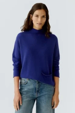 OUI Pullover blue ribbon