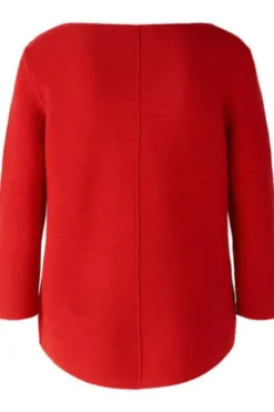 OUI Pullover Rot 3/4-Arm