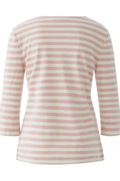 OUI Shirt SOLEILA white rose gestreift 3/4-Arm