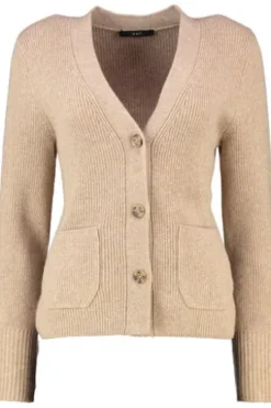OUI Strickjacke beigemelange