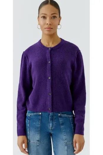 OUI Strickjacke Ilaya ultra violett