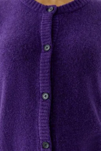 OUI Strickjacke Ilaya ultra violett