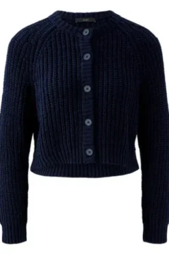 OUI Strickjacke OSKAR darkblue