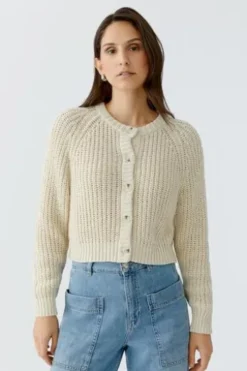 OUI Strickjacke whitecap grey