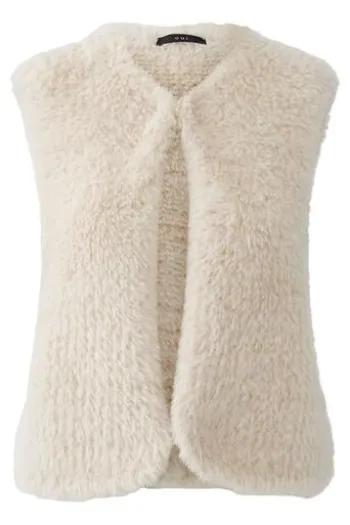 OUI Strickweste whitecap gray