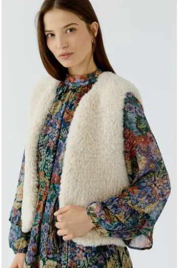 OUI Strickweste whitecap gray