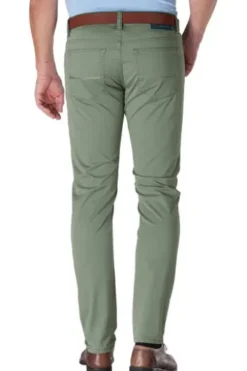 PIERRE CARDIN Baumwoll-Hose gruen Slim Fit Antibes Futureflex