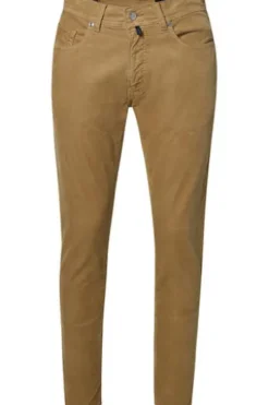 PIERRE CARDIN Five-Pocket-Cord-Hose Lyon kelp Tapered Fit