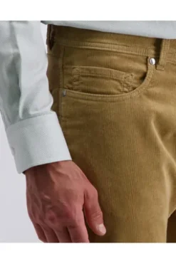 PIERRE CARDIN Five-Pocket-Cord-Hose Lyon kelp Tapered Fit