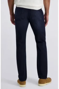 PIERRE CARDIN Five-Pocket-Hose PC Lyon blue/black used buffies Tapered Fit