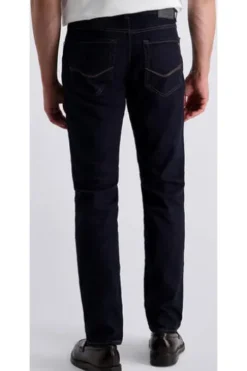 PIERRE CARDIN Five-Pocket-Jeans Lyon blue/black stonewash Tapered Fit