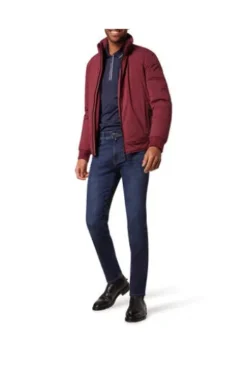 PIERRE CARDIN Five-Pocket-Jeans Lyon dark blue stonewash