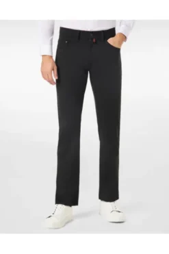 PIERRE CARDIN Five-Pocket-Jeans Lyon schwarz Modern Fit Ceramica