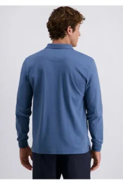 PIERRE CARDIN Langarm Polo-Shirt bering sea Modern Fit