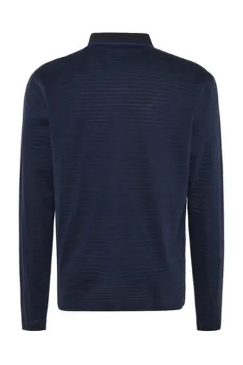 PIERRE CARDIN Langarm Polo-Shirt salute gestreift