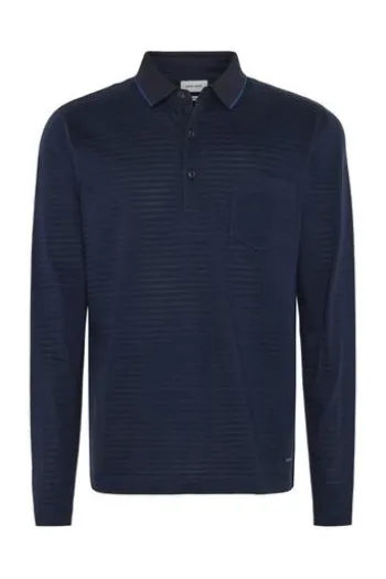 PIERRE CARDIN Langarm Polo-Shirt salute gestreift