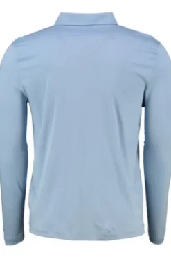 PIERRE CARDIN Langarm Polo-Shirt Hellblau