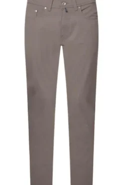 PIERRE CARDIN Light-Baumwoll-Hose Lyon grau Lyon Tapered