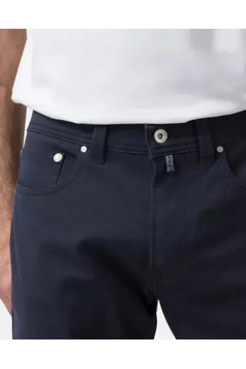 PIERRE CARDIN Light-Baumwoll-Hose Lyon marine Lyon Tapered