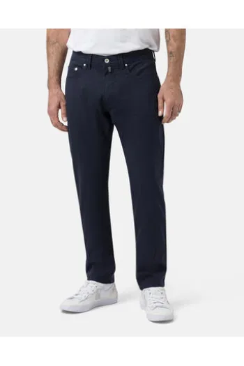 PIERRE CARDIN Light-Baumwoll-Hose Lyon marine Lyon Tapered