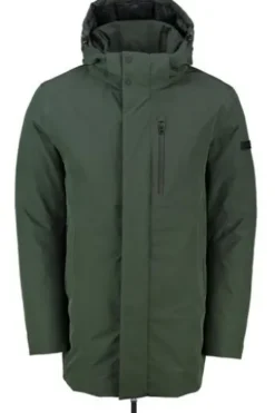 PIERRE CARDIN Parka grün Modern Fit winddicht