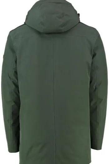 PIERRE CARDIN Parka grün Modern Fit winddicht