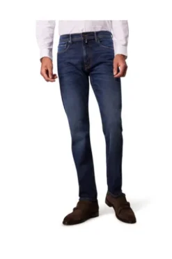 PIERRE CARDIN PC-Laval Denim Hosen dark blue used mustache