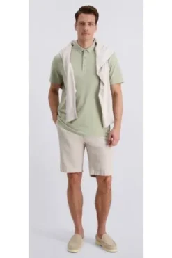PIERRE CARDIN Polo-Shirt desert sage