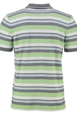 PIERRE CARDIN Polo-Shirt grün gestreift