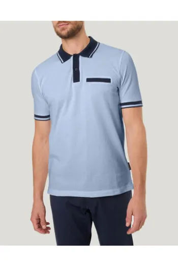 PIERRE CARDIN Polo Shirt hellblau