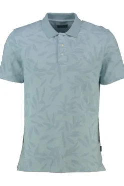 PIERRE CARDIN Polo Shirt hellblau geblümt