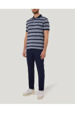 PIERRE CARDIN Polo Shirt marine gestreift