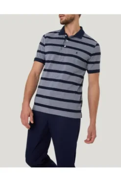 PIERRE CARDIN Polo Shirt marine gestreift