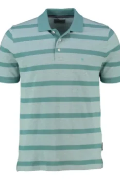 PIERRE CARDIN Polo Shirt mint gestreift