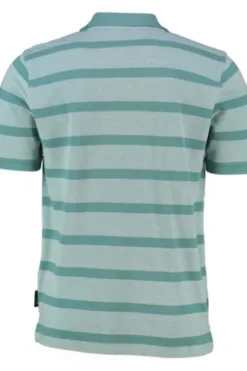 PIERRE CARDIN Polo Shirt mint gestreift