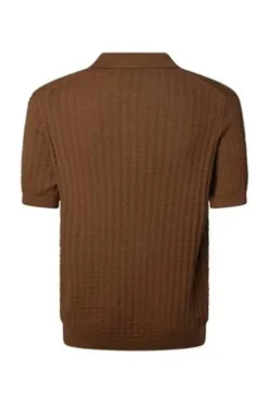 PIERRE CARDIN Strick Polo Shirt otter