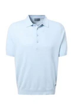 PIERRE CARDIN Strick Polo Shirt skyway