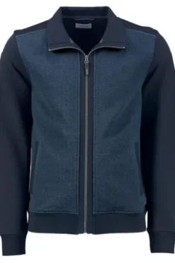 PIERRE CARDIN Sweat-Jacke blau
