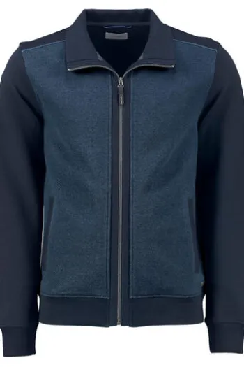 PIERRE CARDIN Sweat-Jacke blau