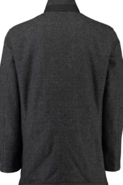 PIERRE CARDIN Wolljacke mit Strukturmuster anthrazit