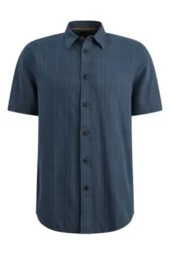 PME LEGEND Hemd bijou blue kariert Kurzarm