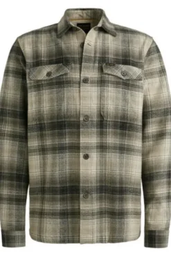PME LEGEND Hemdjacke brushed grindle check seneca rock kariert