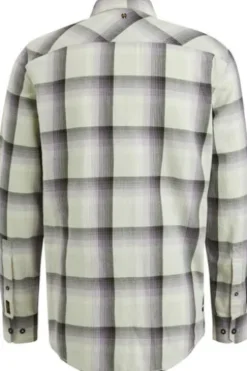 PME Legend Long Sleeve Shirt Ctn Twill Check Langarmshirts mercury