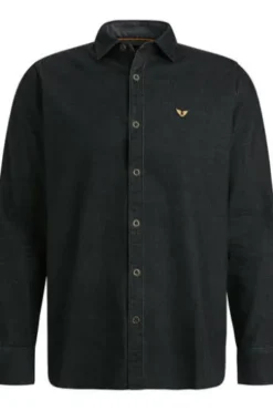 PME Legend Long Sleeve Shirt Fine Cord Langarmshirts black onyx